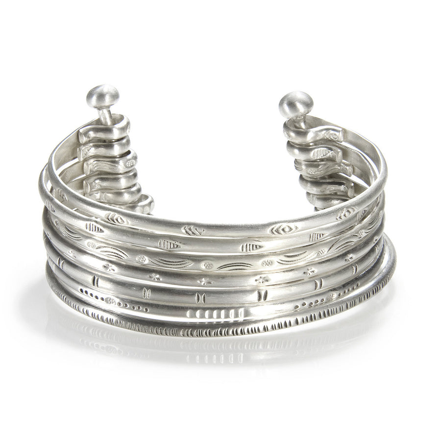 Small Silver Bangle Bracelet Cuff - Something Special - Satya Online