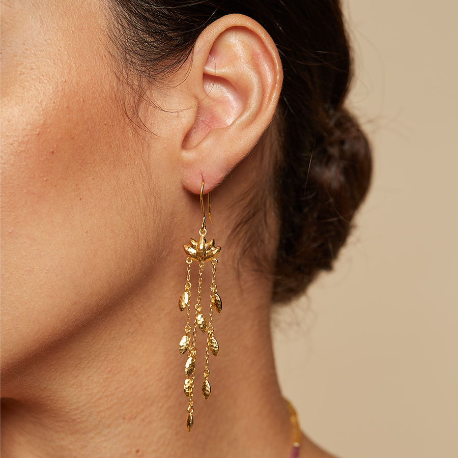 Seeds of New Beginnings Lotus Earrings