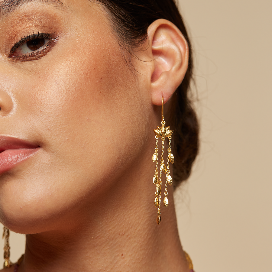 Seeds of New Beginnings Lotus Earrings