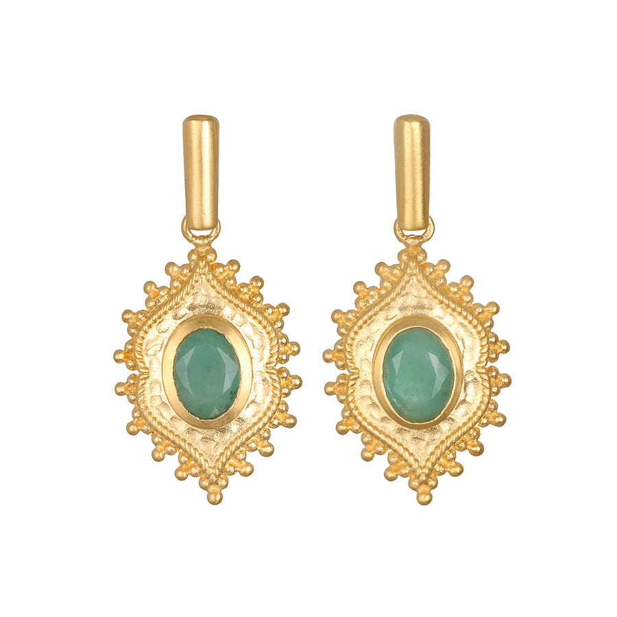 Path of Wisdom Emerald Earrings