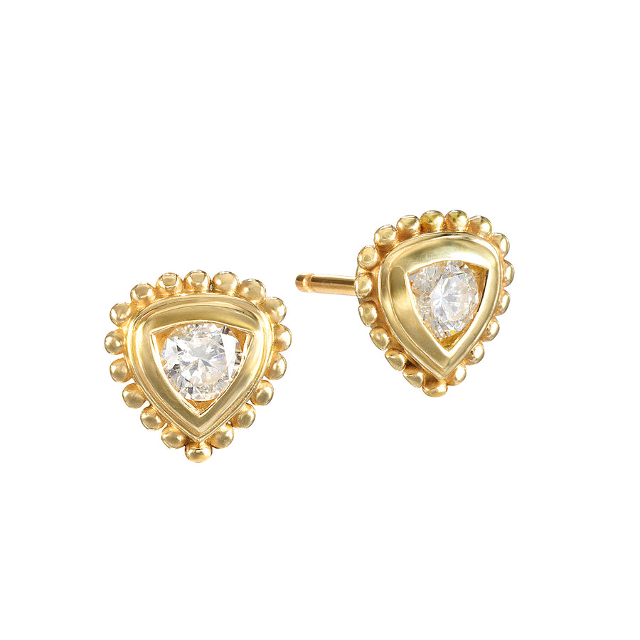 Incandescent Spirit 14kt Gold Diamond Stud Earrings