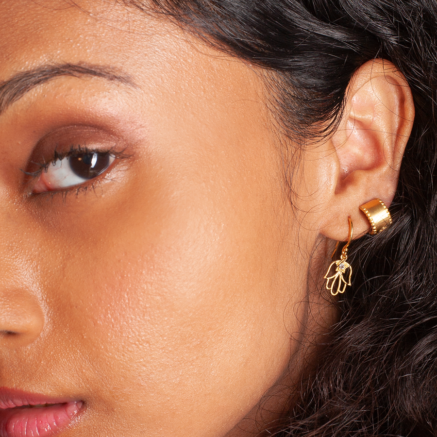 Radiate Positivity Hamsa Earrings