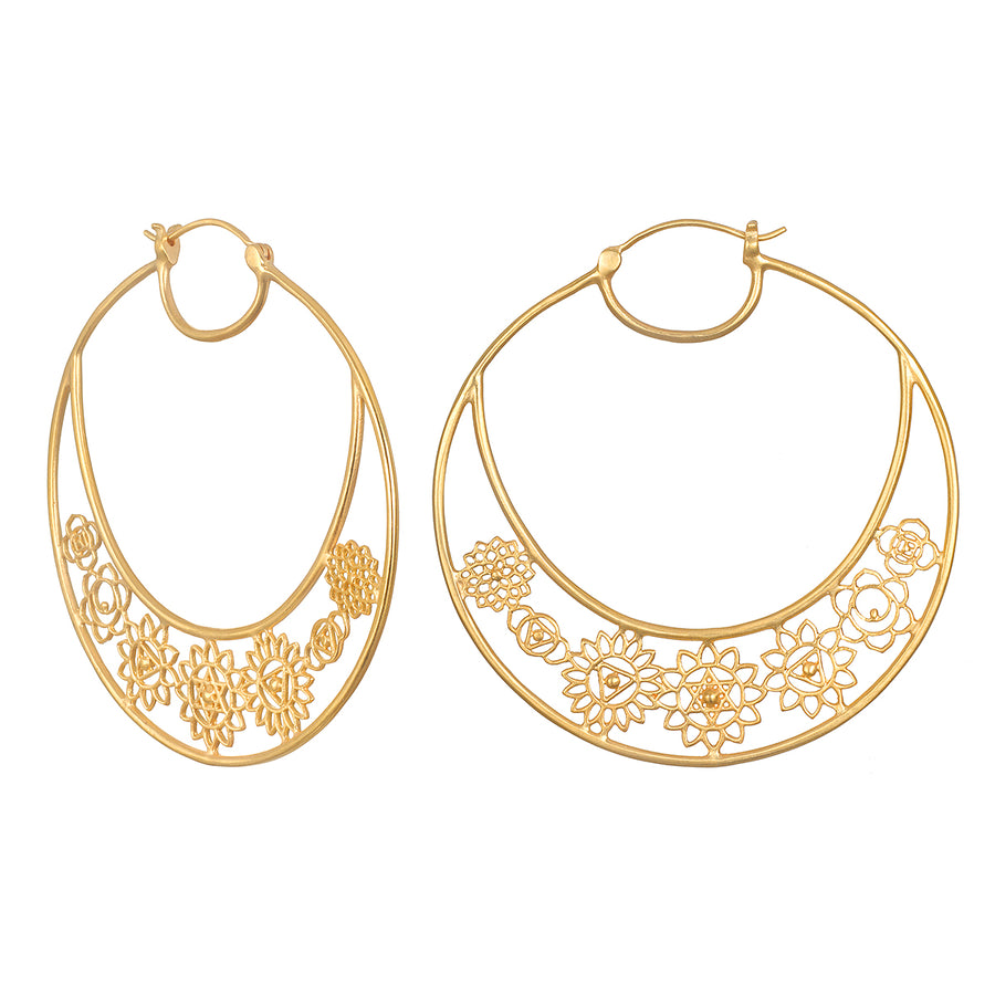 Be Balanced Chakra Statement Hoop Earrings