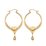 Brilliant Beginnings Earrings featuring lotus flower design, symbolizing new beginnings and full potential. These spiritual jewelry pieces are ideal meditation gifts for yoga enthusiasts, embodying meaningful elements for manifestation and protection, making them a sacred addition to any zodiac collection.