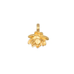 Lotus Petals Charm in 18kt gold plating, symbolizing new beginnings and perfect for personalized charm necklaces. Spiritual jewelry that enhances meditation, serves as a talisman, and carries meaningful significance for manifestation.