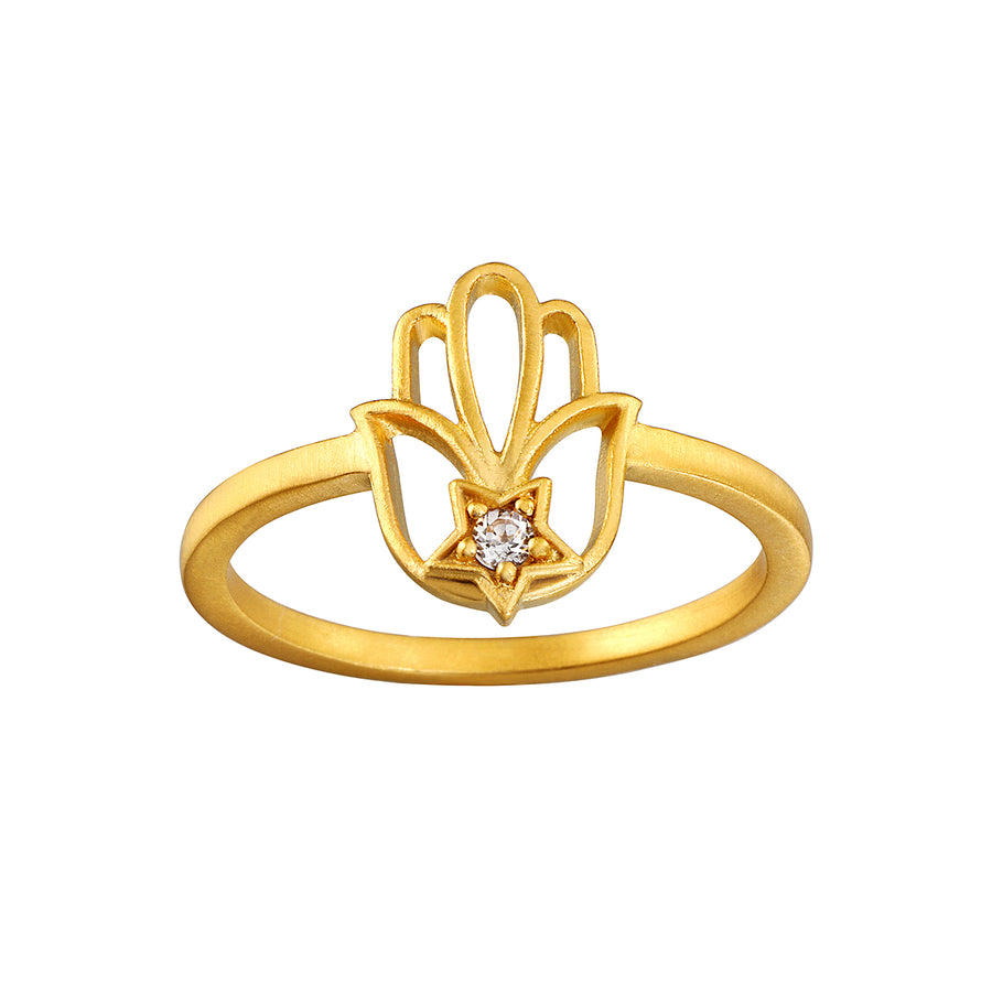 Take Shelter Hamsa Ring