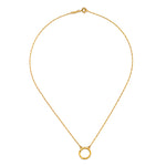 18" Chain Charm Necklace featuring a sleek, hammered 18kt gold plate design. This spiritual jewelry acts as a talisman for empowerment, ideal for meditation and yoga practices. Perfect for those seeking meaningful charms for protection and manifestation.
