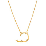 28" Chain Charm Necklace featuring a stunning gold charm holder, symbolizing spiritual jewelry and personal meaning. Perfect for meditation and manifestation, this necklace empowers with talismans inspired by zodiac signs, sun, and moon energies.