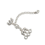 3-Necklace Layering Extension Chain in sleek silver, showcasing versatility in your spiritual jewelry. This piece is designed for layering, providing a talisman of meaningful connections, perfect for meditation and charm while aligning with zodiac energies.