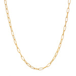 Classic Beauty Paperclip Chain Necklace showcasing a sleek and timeless design, perfect for spiritual jewelry, meditation, and manifestation. This elegant piece reflects the essence of the sun and moon, making it a meaningful addition to your collection.