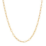 Classic Beauty Paperclip Chain Necklace showcasing a sleek and timeless design, perfect for spiritual jewelry, meditation, and manifestation. This elegant piece reflects the essence of the sun and moon, making it a meaningful addition to your collection.