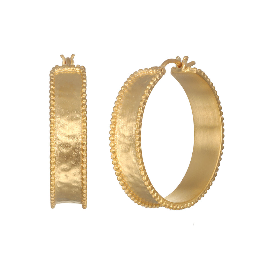 Bold Spirit Gold Hoop Earrings - Satya Jewelry