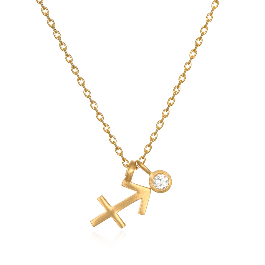 The AstroTwins Sagittarius Zodiac Necklace - Satya Jewelry