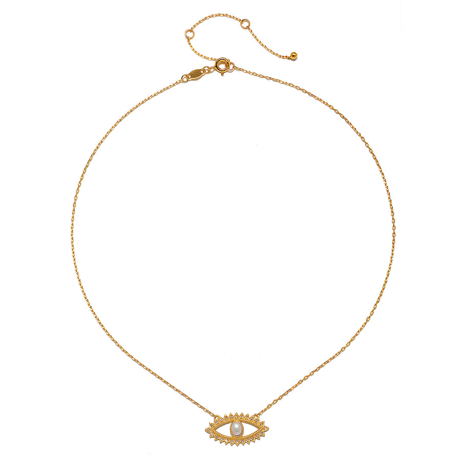 Trust Your Voice Evil Eye Necklace by Kelly Brabants