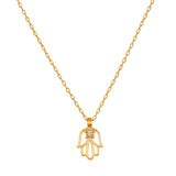 Cut out Hamsa Necklace