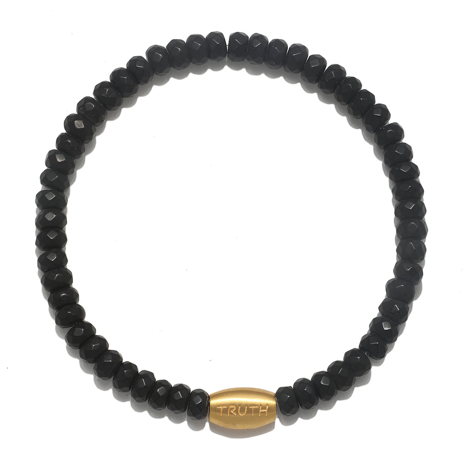 Enduring Strength Black Onyx Gemstone Men's Bracelet