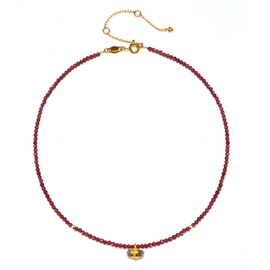 Guided by Spirit Garnet & Labradorite Choker