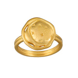 Moon and Star Gold Ring- Size 7