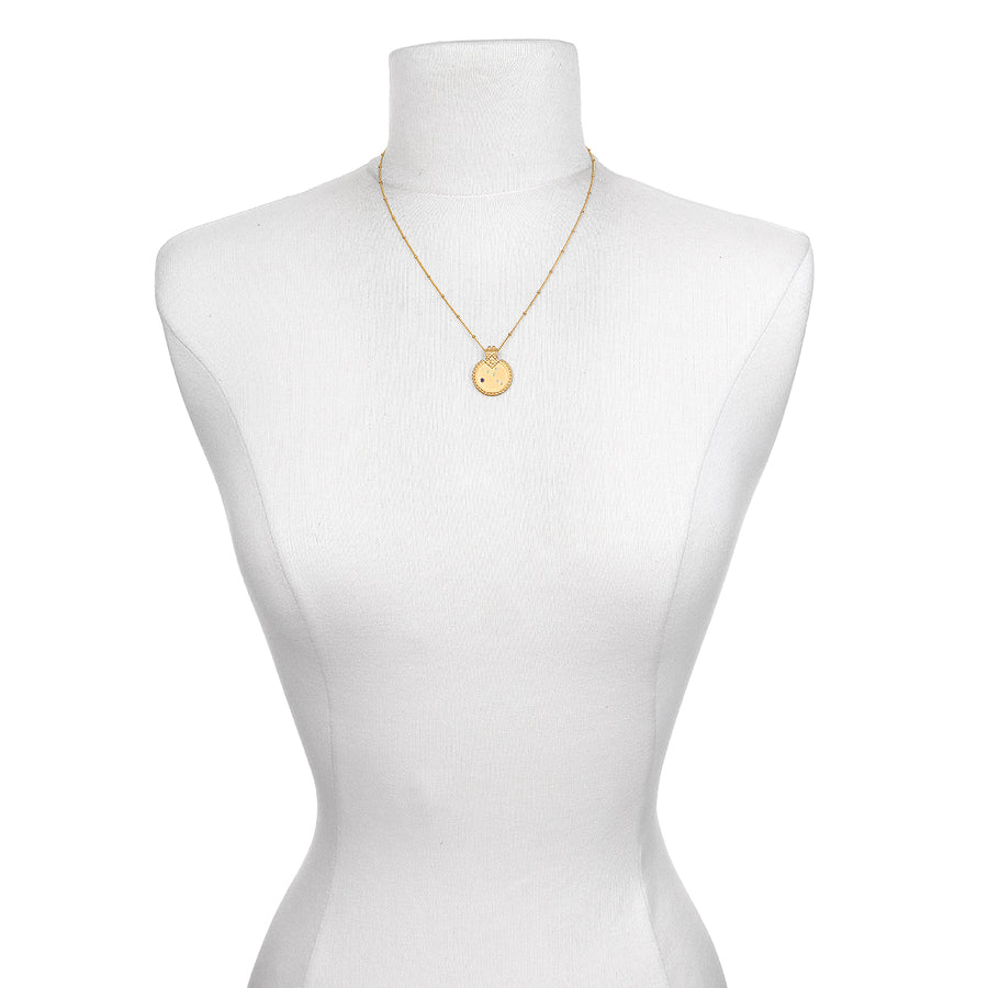 Mandala Zodiac Virgo Sapphire Necklace - Satya Jewelry