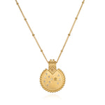 Mandala Zodiac Scorpio Citrine Necklace featuring intricate designs, perfect for spiritual jewelry, enhancing meditation and serving as a talisman for zodiac enthusiasts. This meaningful piece captures the essence of sun and moon energy, ideal for yoga and guiding manifestation.