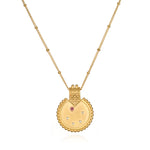 Mandala Zodiac Libra Pink Tourmaline Necklace designed with a charming pendant, symbolizing balance and harmony, perfect for spiritual jewelry practices. An elegant talisman for meditation, reflecting Libra's essence in astrology. Ideal for yoga and meaningful manifestations, this necklace embodies the energy of the sun and moon, providing protection and inspiration.
