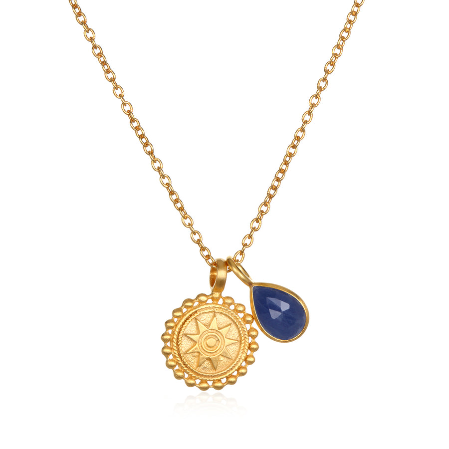 Mandala Birthstone Necklace - September - Satya Online