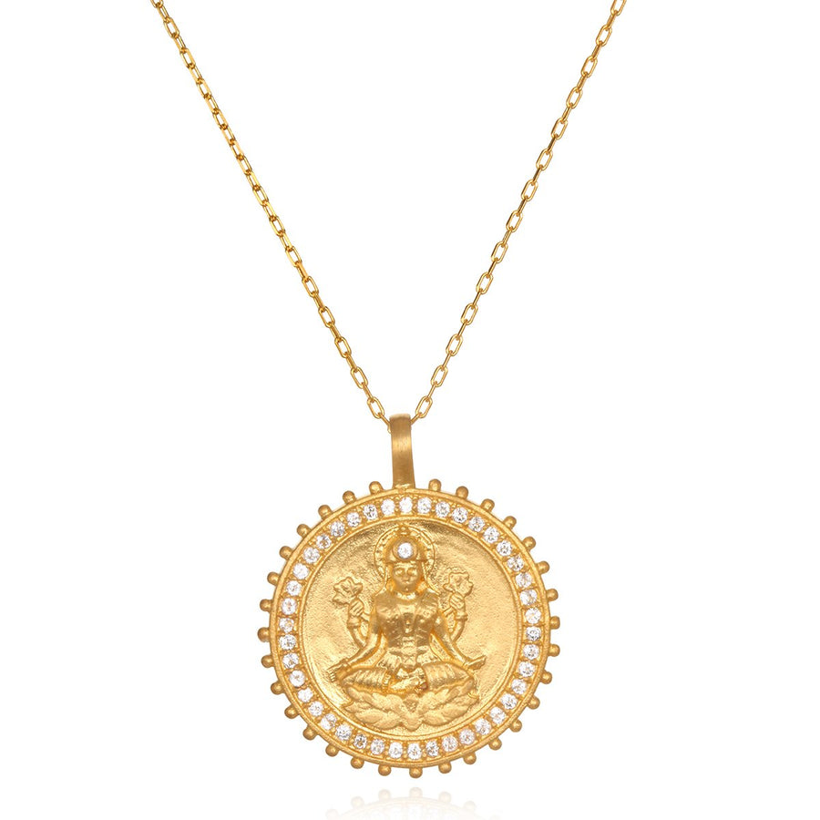 Lakshmi Hindu Goddess, Abundance Necklace - Satya Jewelry