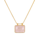 Rose Quartz Large Statement Necklace