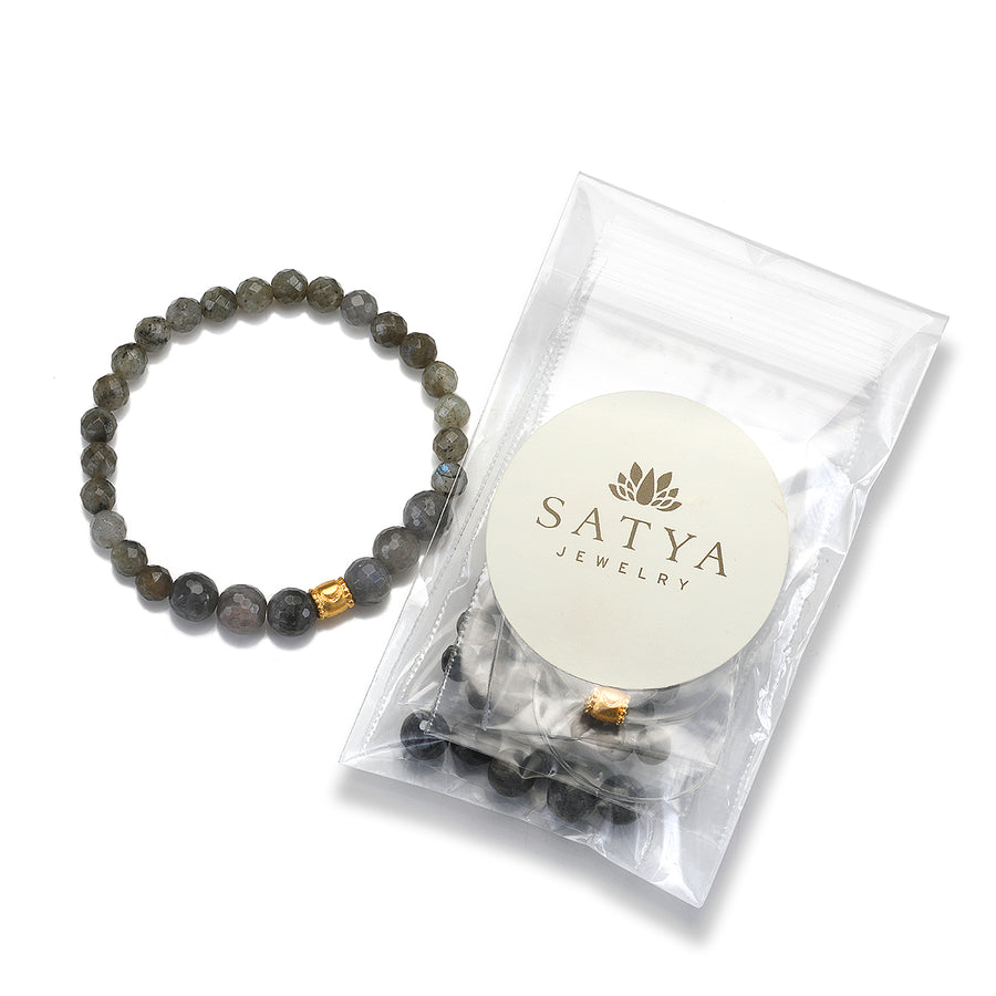 Labradorite Moon Mala Bracelet Kit
