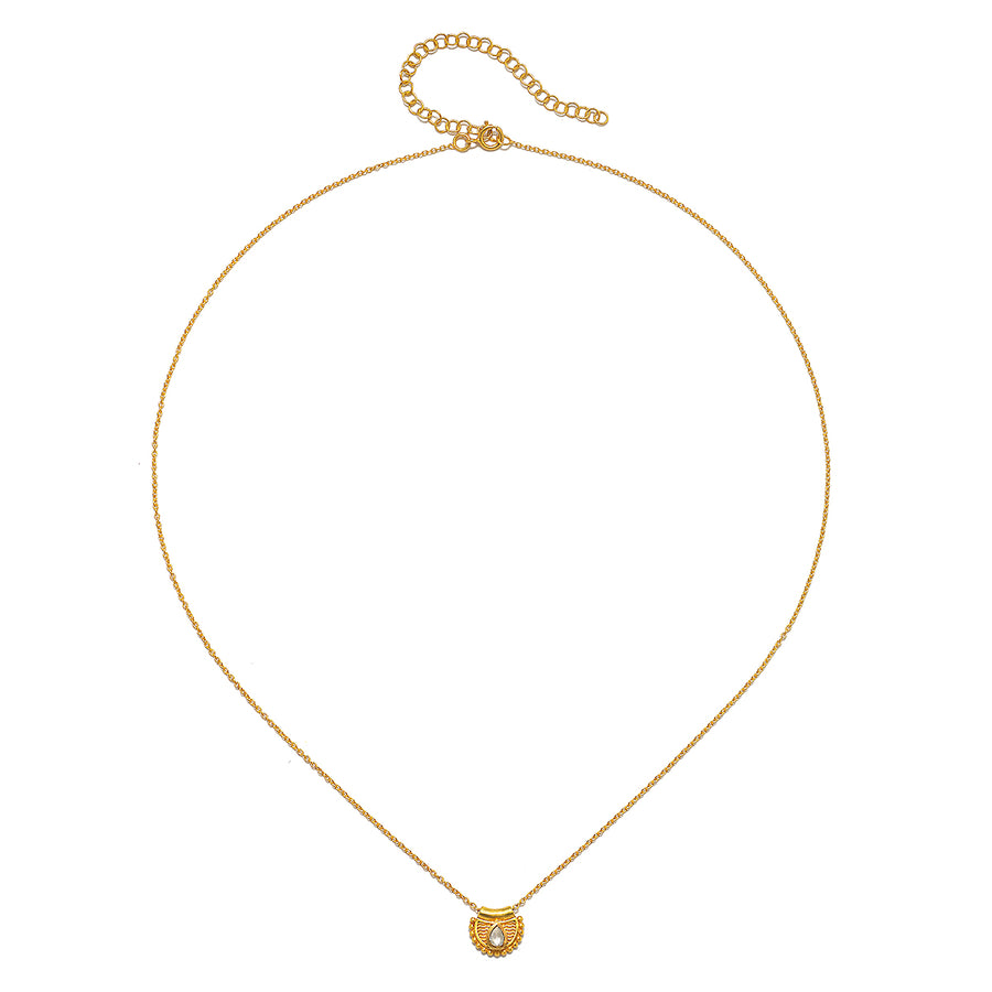 Lasting Light 14kt Gold Raw Diamond Necklace