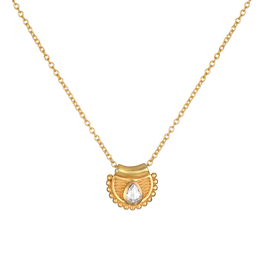 Lasting Light 14kt Gold Raw Diamond Necklace