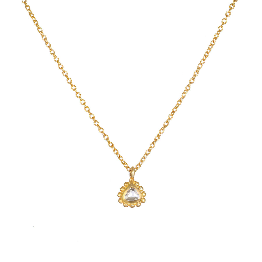 Spark of Light 14kt Gold Raw Diamond Necklace
