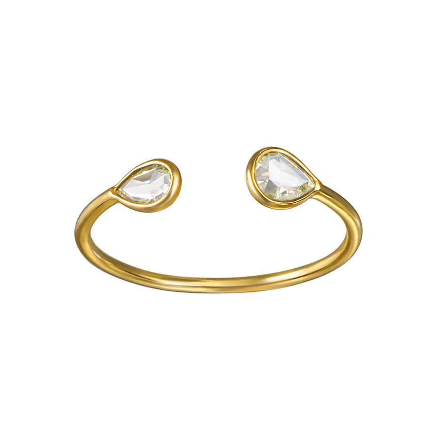 Enduring Radiance 14kt Gold Adjustable Diamond Ring