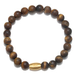 Men's Sacred Insight Tiger Eye Gemstone Bracelet featuring natural tiger eye beads, symbolizing grounding and stability, perfect for spiritual jewelry, meditation gifts, and yoga practices, embodying meaningful protective qualities and manifestation energies.