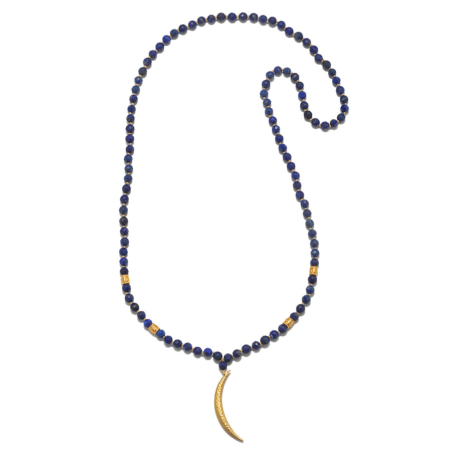 Embraced by Light Lapis Moon Mala