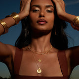 Gold Mandala Necklace