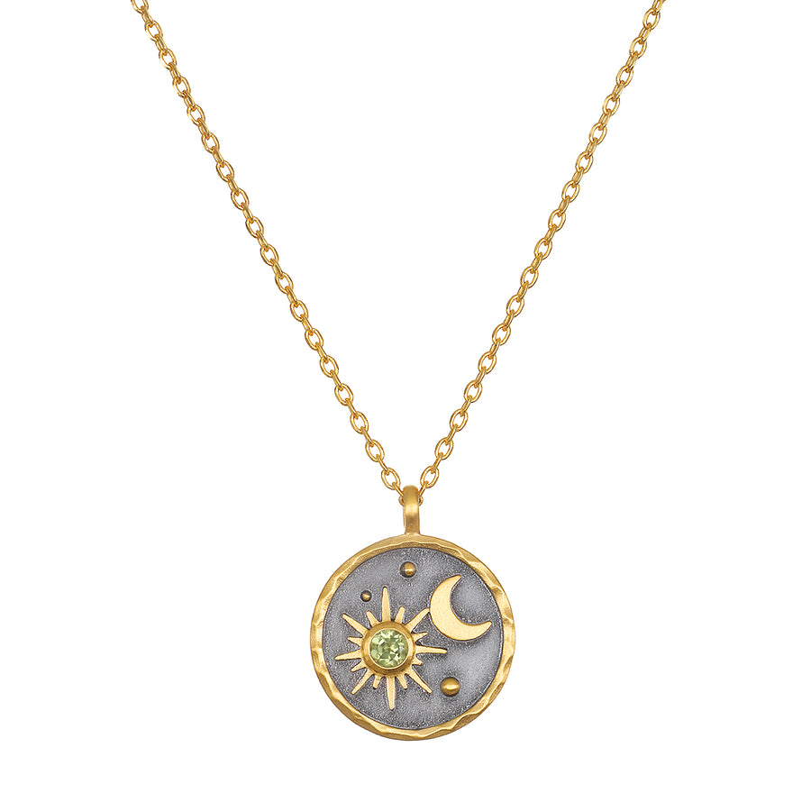 Celestial Birthstone Necklace - August