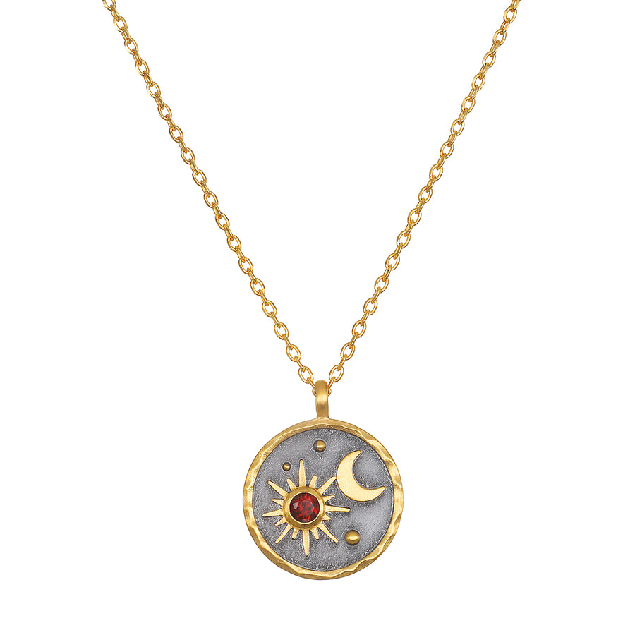 Celestial Birthstone Necklace - January