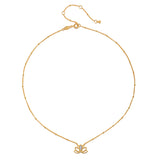 Cultivate Intuition Lotus Moonstone Necklace
