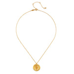 Eternal Energy Snake Coin Necklace featuring a gleaming 18kt gold plated pendant engraved with a serpent, symbolizing energy, immortality, and eternity. This piece of spiritual jewelry embodies spiritual protection and meaningful meditation qualities, perfect for yoga and manifestation practices.