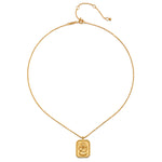 Elegant Ganesha Hindu God, Bestower of Good Fortune Necklace displayed on a simple backdrop, highlighting its spiritual jewelry essence. A perfect talisman for those focused on yoga, meditation, and meaningful manifestations in life.