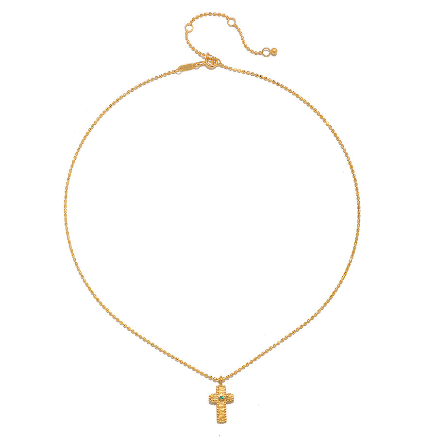 Centered in Faith Cross Gold Necklace