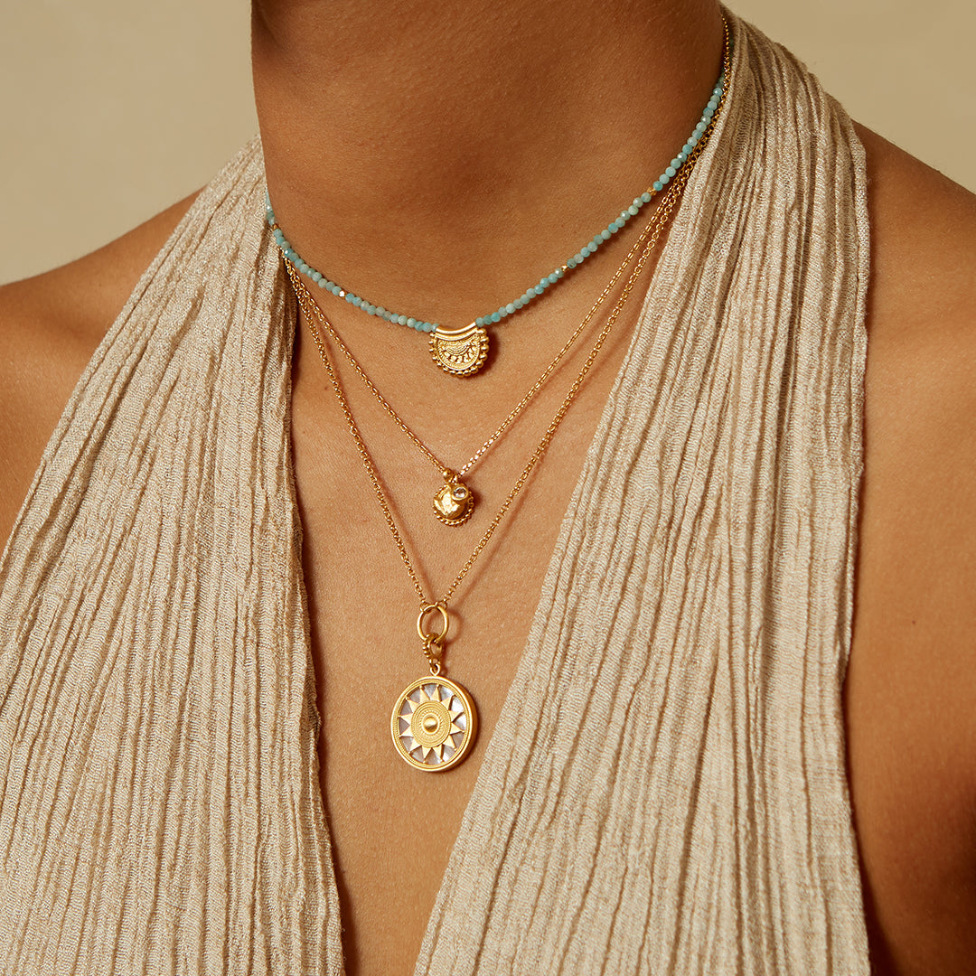 Inward Journey Pearl Mandala Necklace – Satya