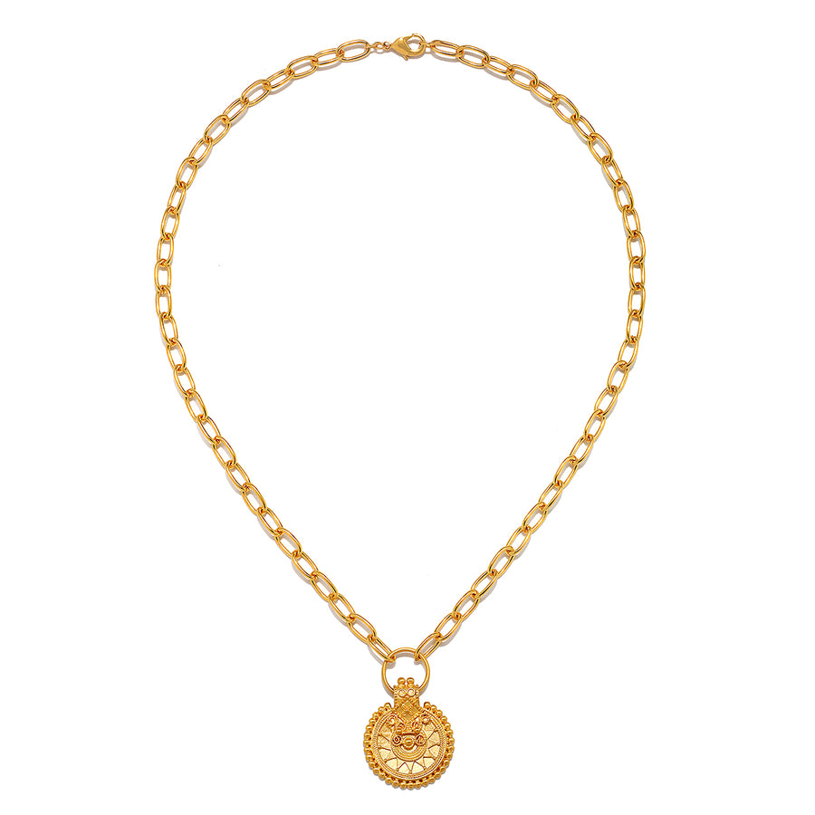 Back to Center Mandala Necklace