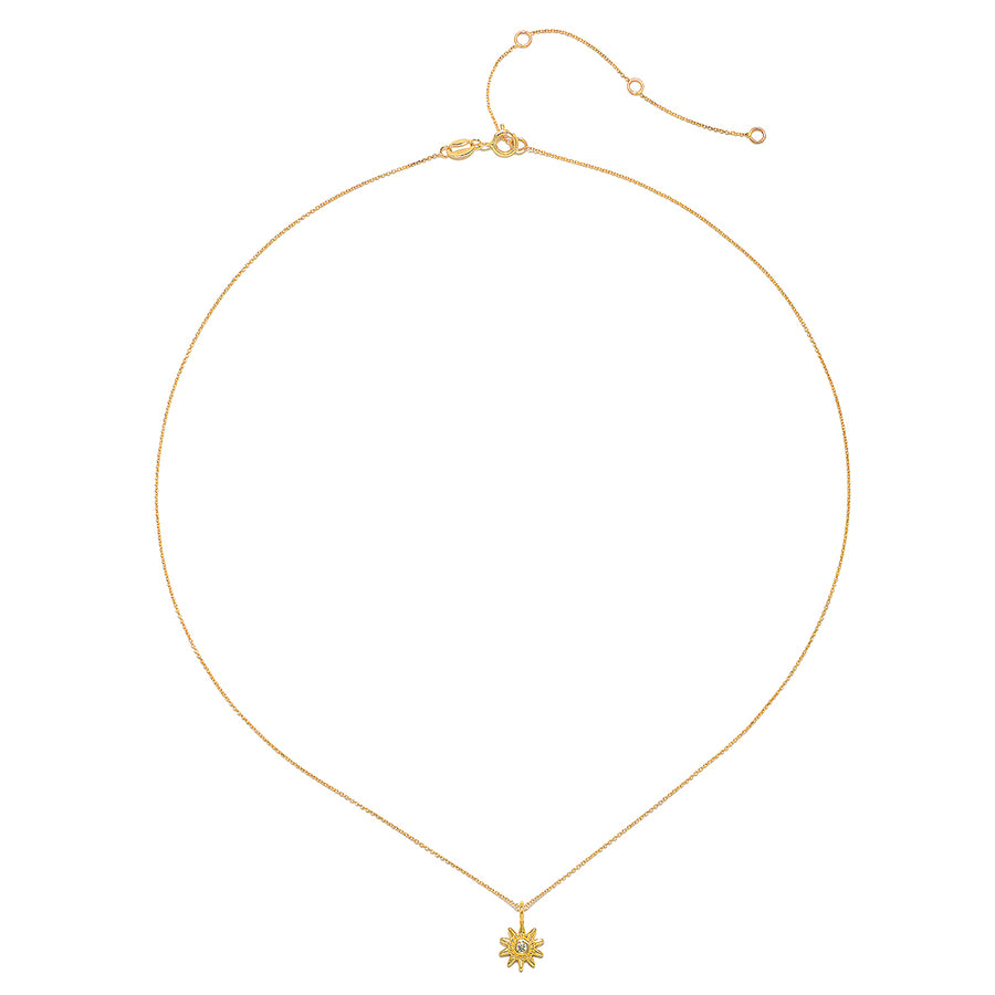 Dawn of Possibilities 14kt Gold Sun Necklace