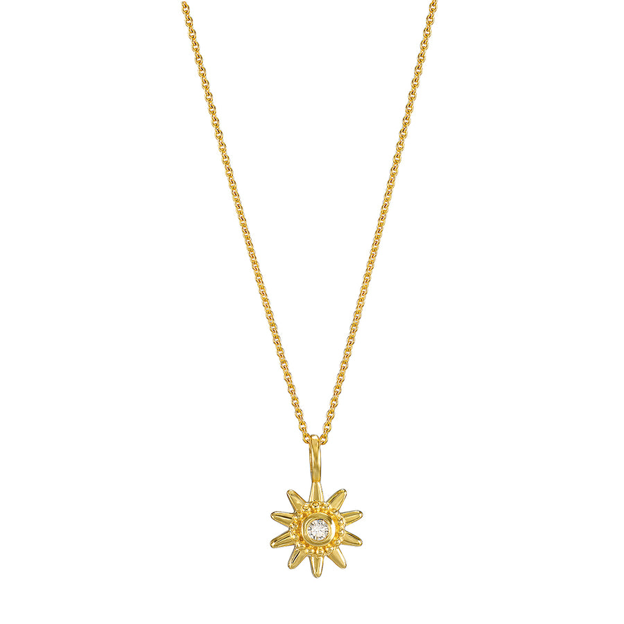 Dawn of Possibilities 14kt Gold Sun Necklace