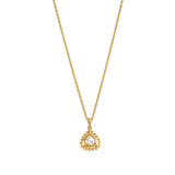 Incandescent Spirit 14kt Gold Diamond Necklace featuring a stunning trillion diamond pendant, perfect for spiritual jewelry and meditation, symbolizing clarity and abundance, ideal for yoga enthusiasts and those seeking meaningful charms for protection and manifestation.