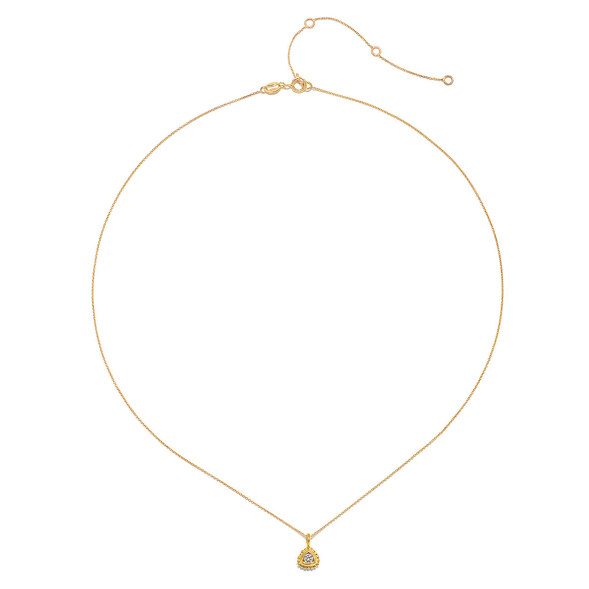 Incandescent Spirit 14kt Gold Diamond Necklace featuring a brilliant bezel-set diamond pendant, perfect for spiritual jewelry and meditation practices. This elegant piece serves as a meaningful talisman for protection, embodying the essence of manifestation and charm, ideal for yoga enthusiasts.
