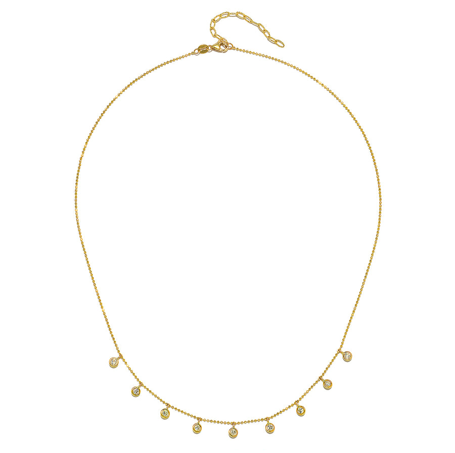 Scatter Joy 14kt Gold Diamond Necklace