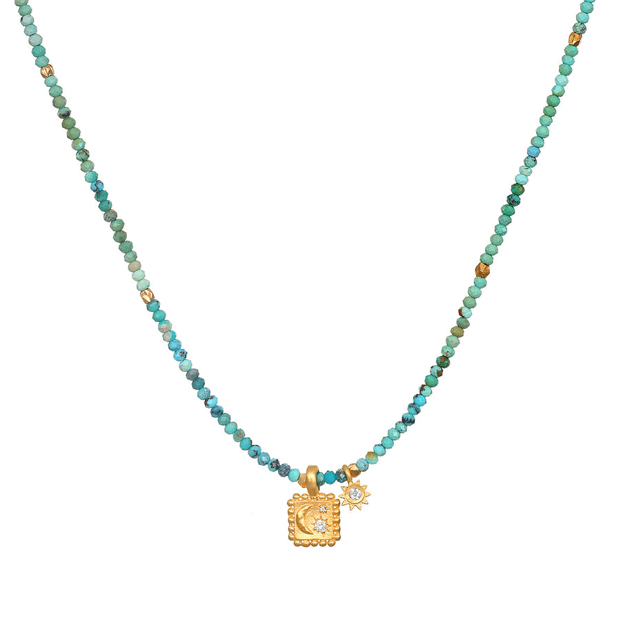 Astral Beauty Turquoise Celestial Necklace